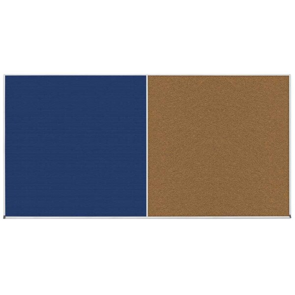 Enclosed Corkboard, 1 Door, 60"x36", 4" Fra, UV3417-BLACK-BLACK